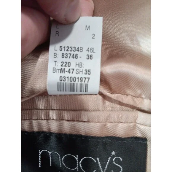 Lauren Ralph Lauren Wool Blazer Jacket Men’s 46L Macy's Brown - Picture 7 of 7